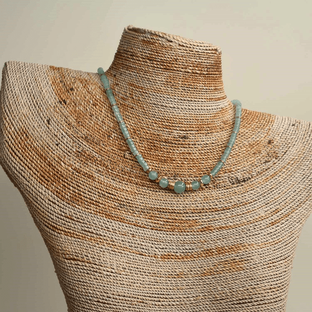 Ras du cou rond en aventurine