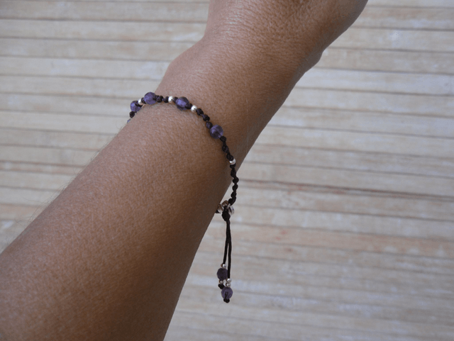 Bracelet chakra couronne en Améthyste