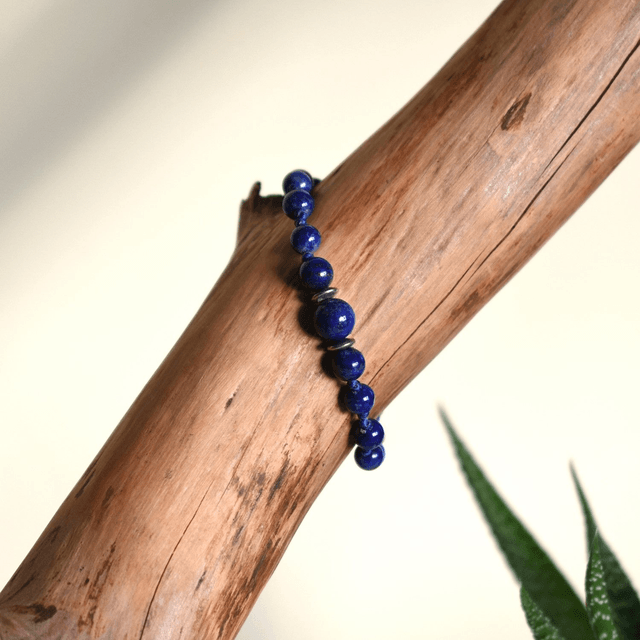 Bracelet Femme en pierres de 6mm en lapis lazuli